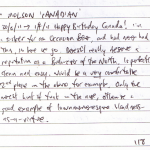 Diary II entry #118, Molson 'Canadian'