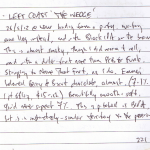 Diary II entry #221, Left Coast 'The Wedge'