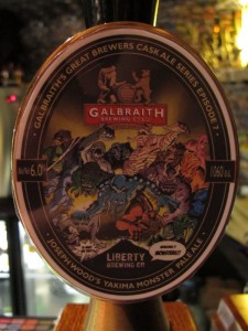 Liberty / Galbraith's 'Yakima Monster' handpull badge