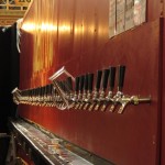 Row of taps