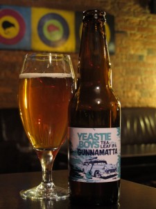 A later / right-now / not-long-ago bottle of Yeastie Boys 'Gunnamatta'